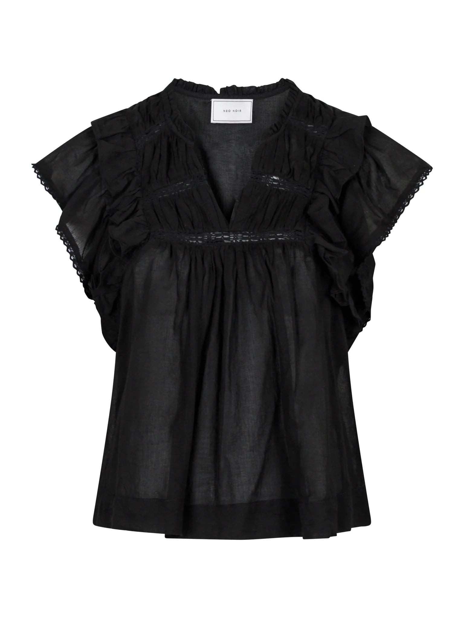 Neo Noir Jayla S Voile Top Black