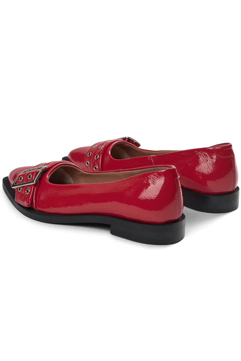 Pavement Saso Low Red Patent