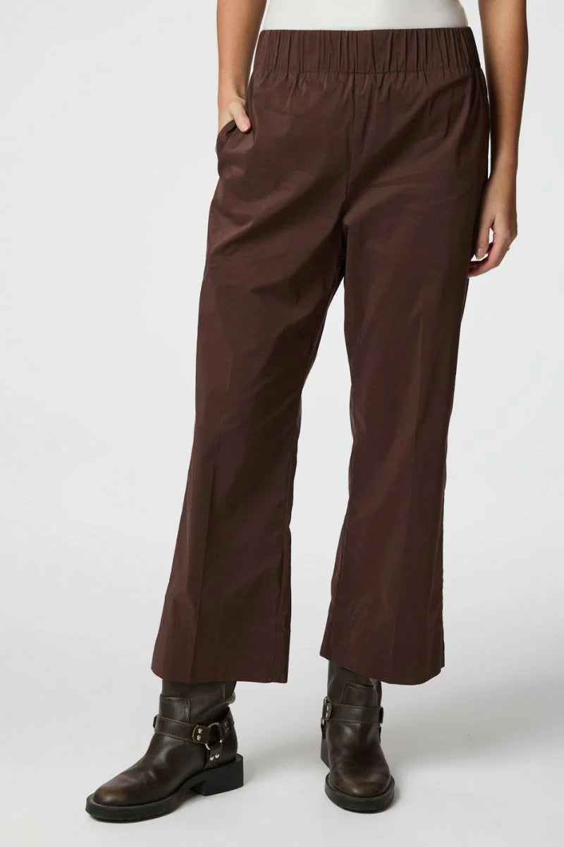 Neo Noir Yana Poplin Pants 157270 Dark Brown
