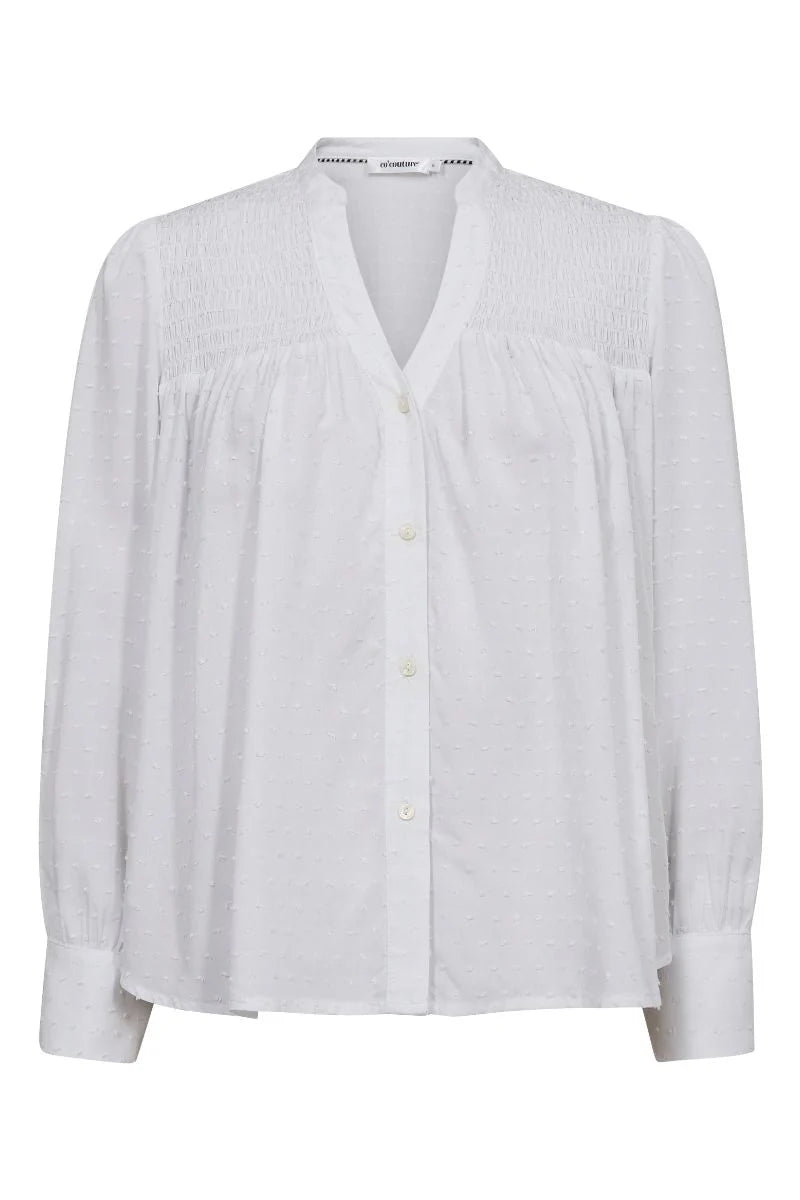 CoCoture 35541 AdinaCC Drop Shirt White