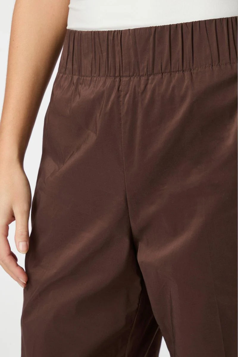 Neo Noir Yana Poplin Pants 157270 Dark Brown