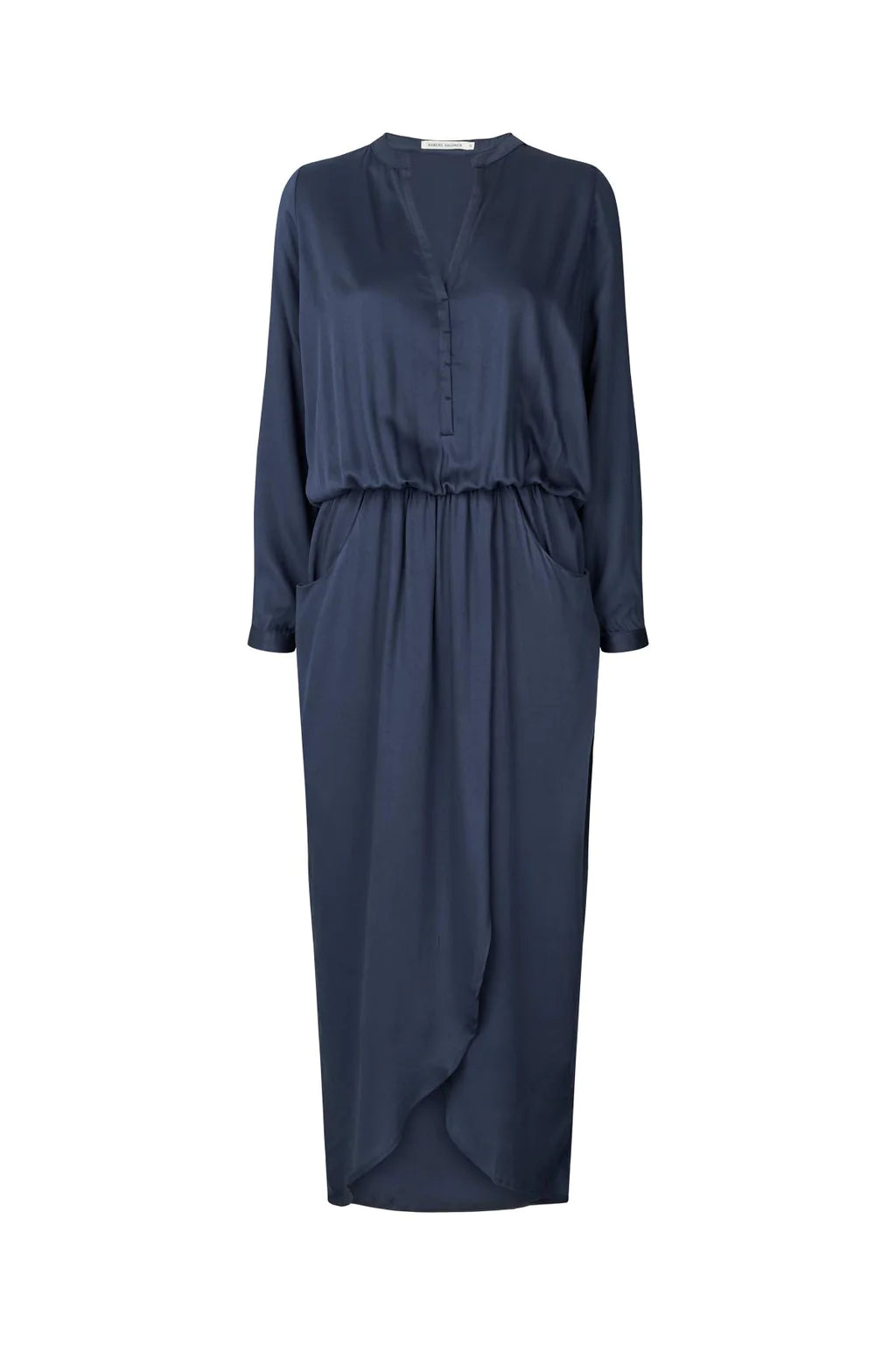 Rabens Saloner Vera Dress Navy Blue