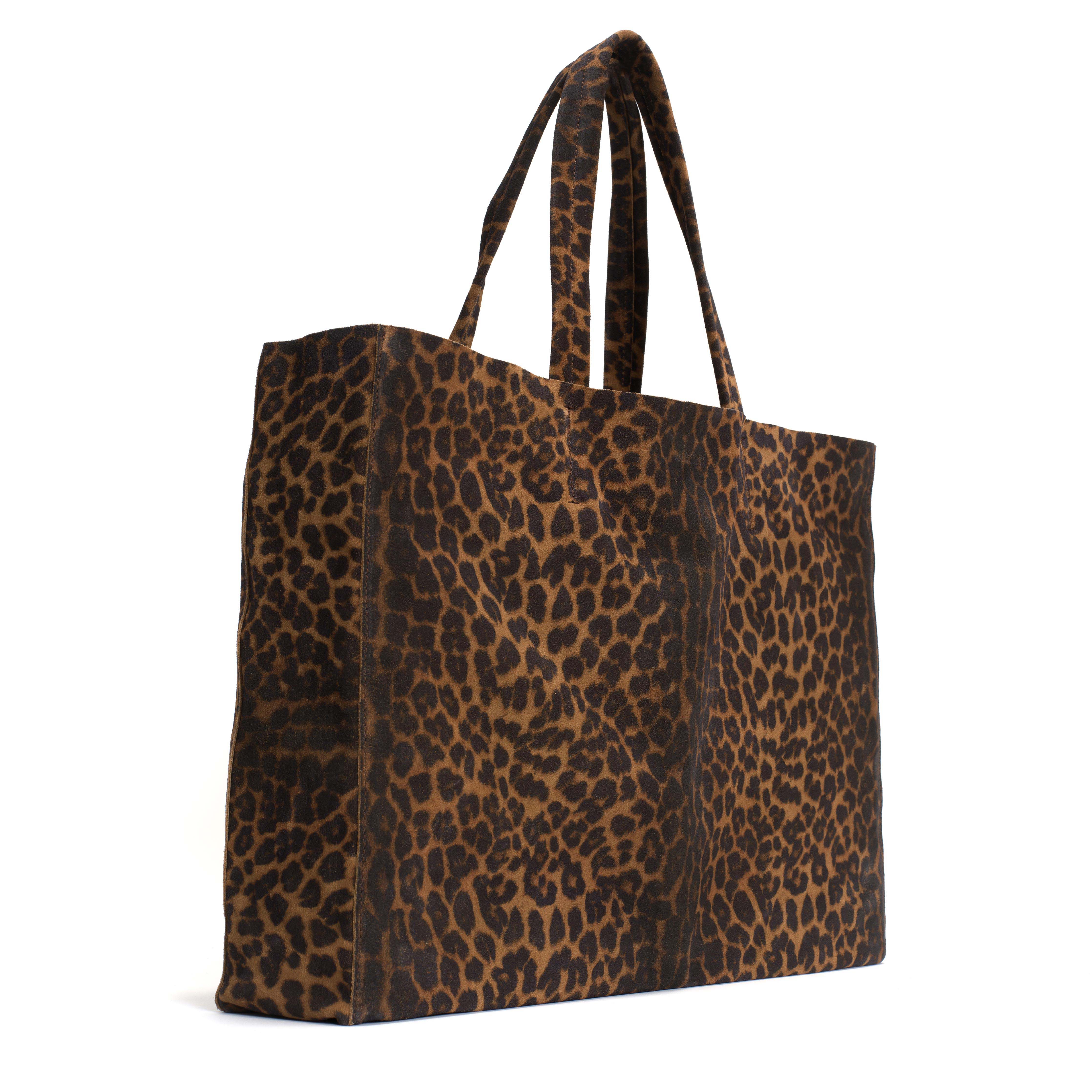 Anonymous Copenhagen Ruba Shopper Calf Suede Print Leopard