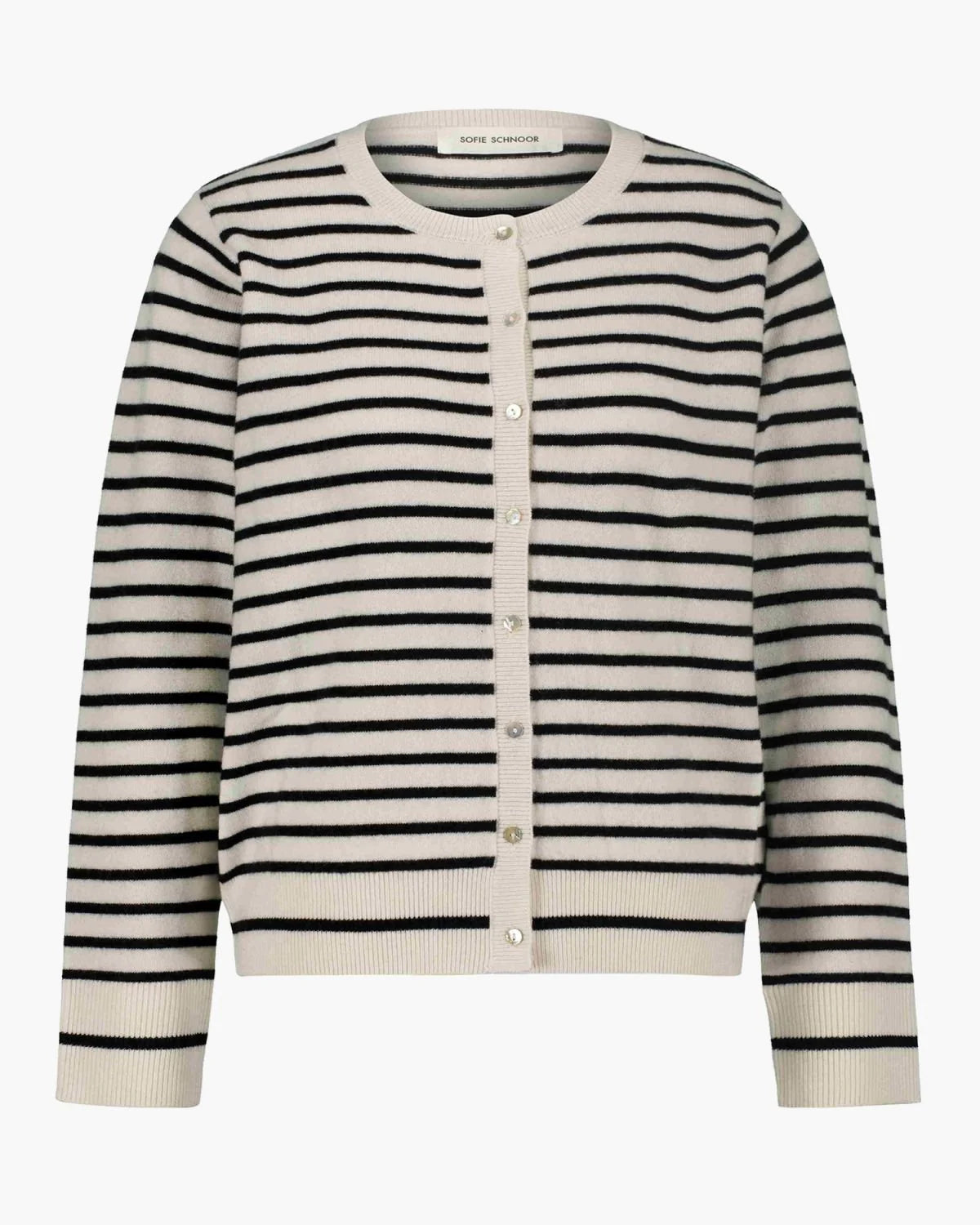 Sofie Schnoor Cardigan Black Off White