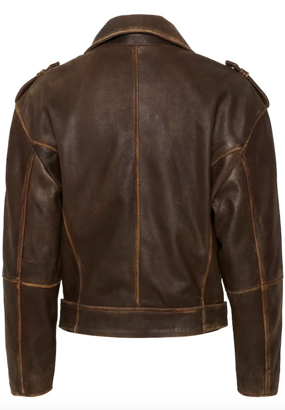 My Essential Wardrobe MWGilo Leather Jacket Brown Retro Was 10704658
