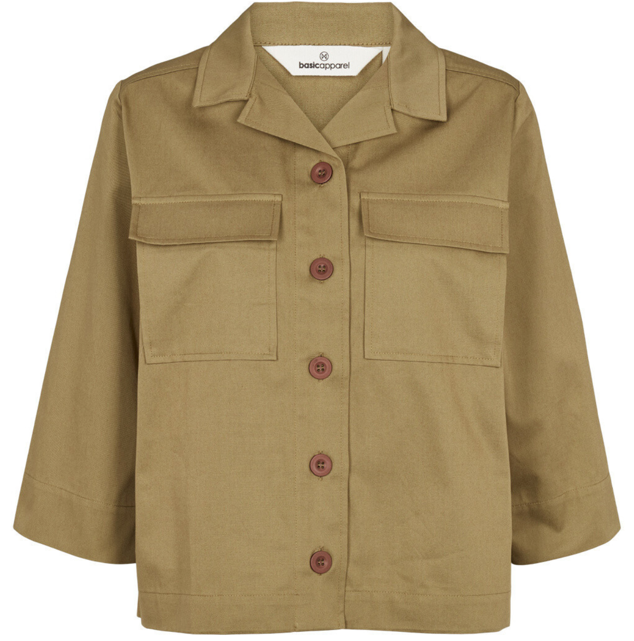 Basic Apparel NT Viona Shirt Jacket Martini Olive