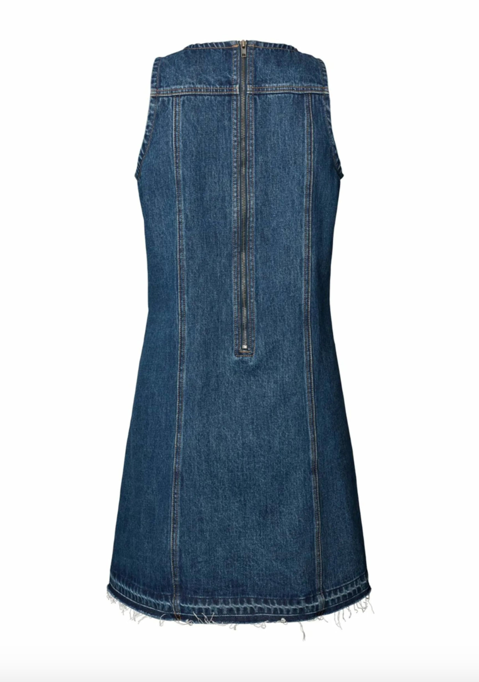 Rabens Saloner Denim Dress Lizl Washed Indigo