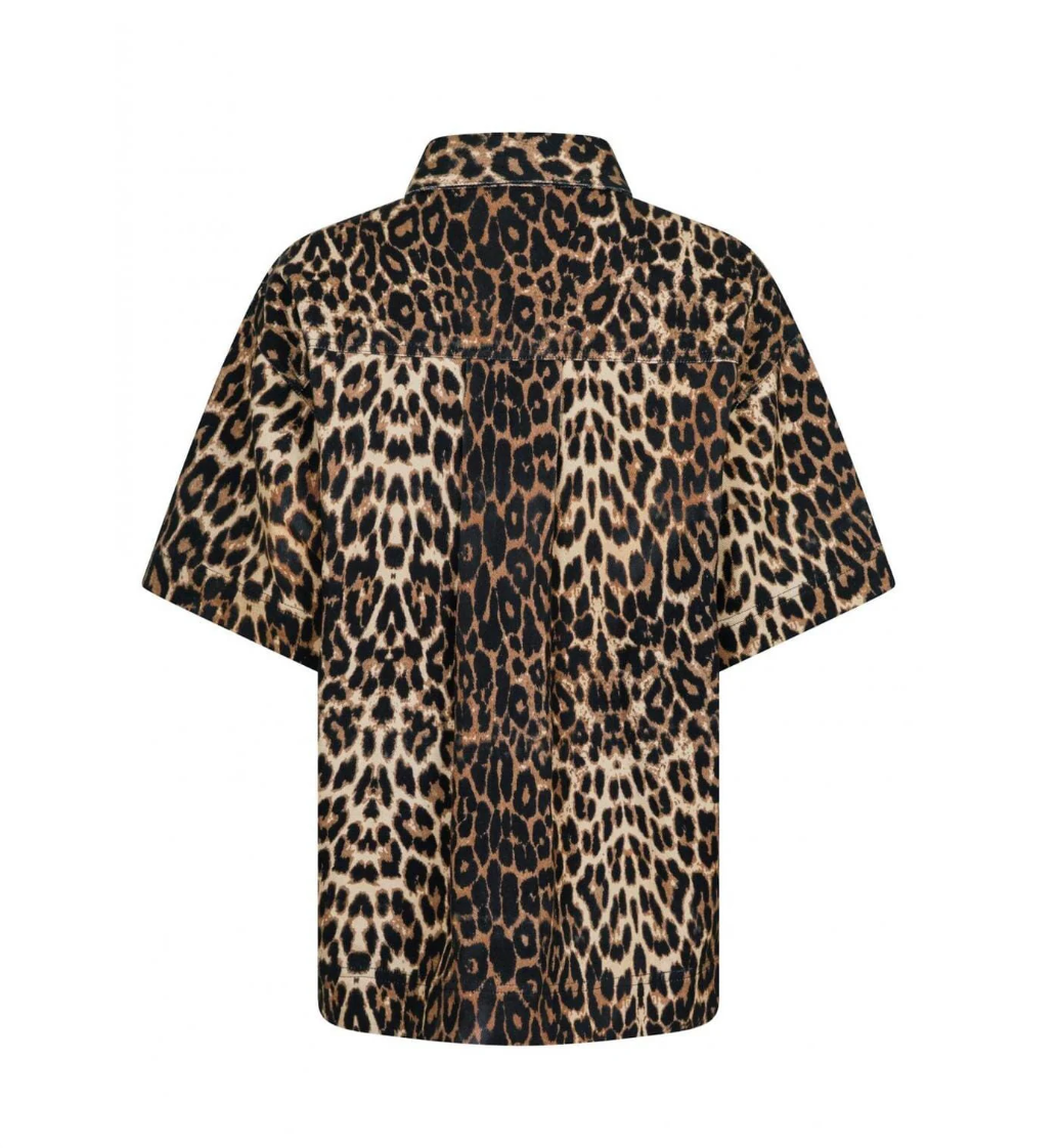Neo Noir Tiki Leopard Shirt Leopard