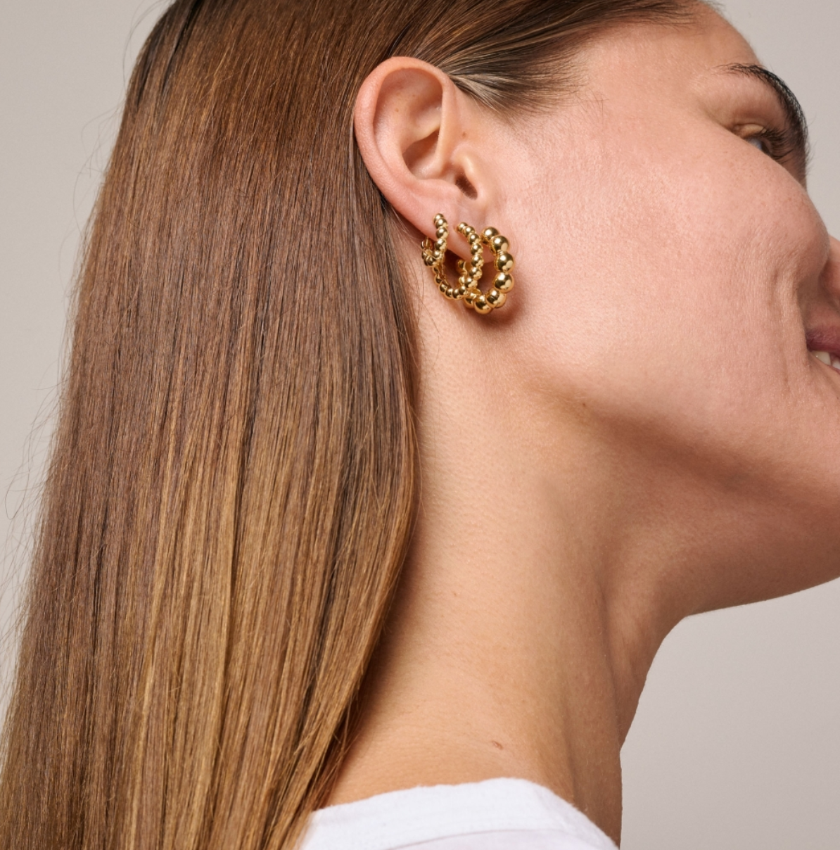 Enamel Copenhagen Hoops Ball Small Gold