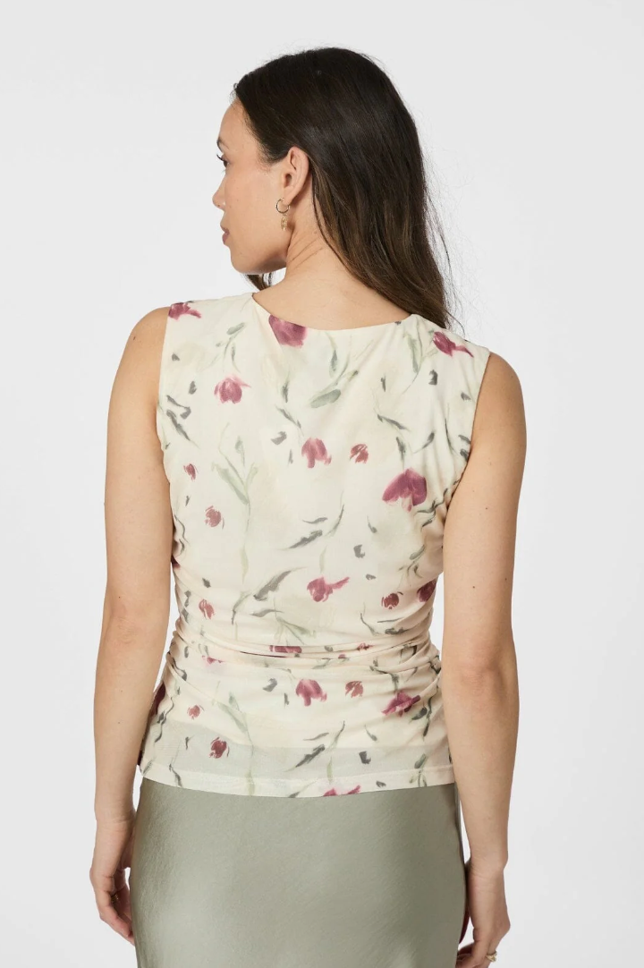 Neo Noir Liblana Artist Mesh Top Creme