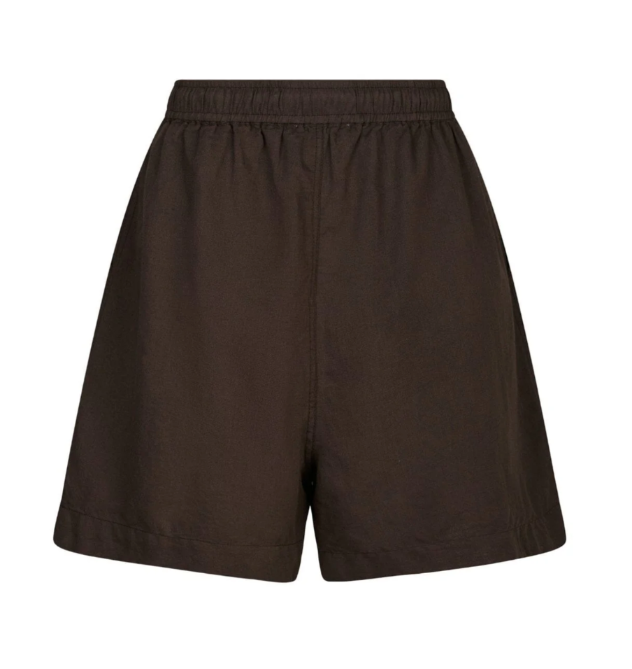 Neo Noir Shala Linen Shorts 166102 Dark Brown
