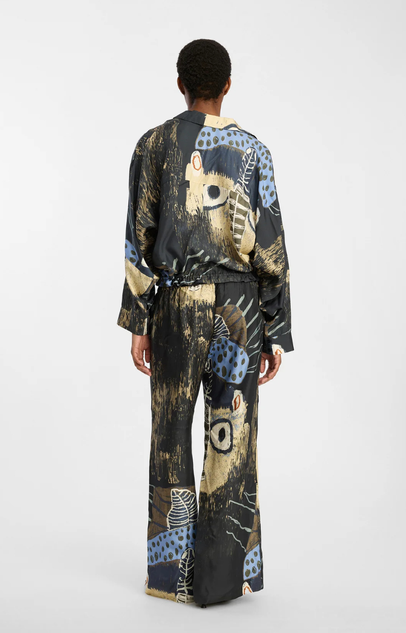 Munthe Arum Pants Print Black