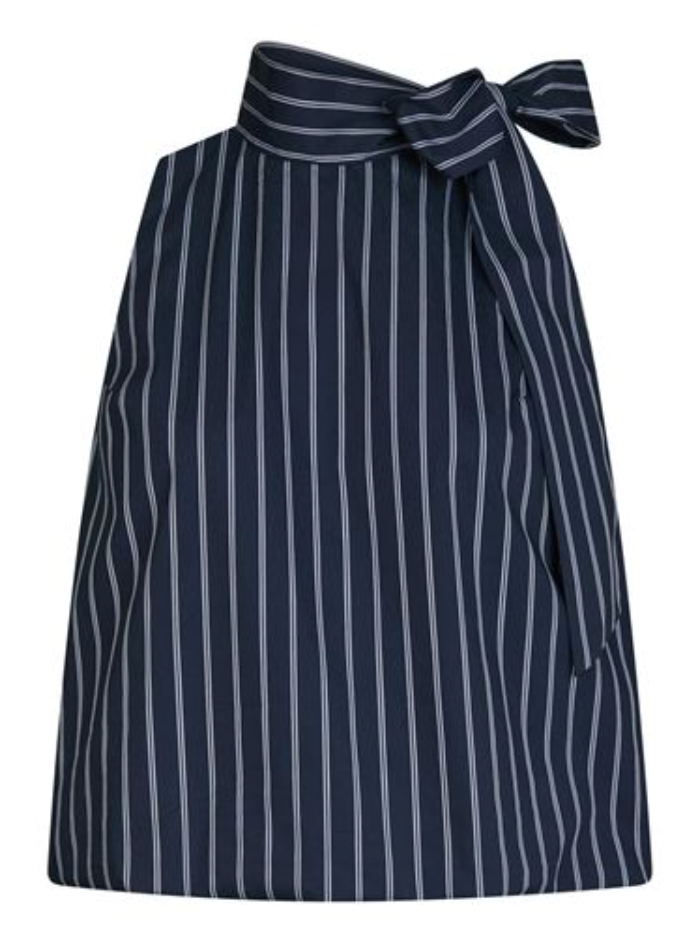 Neo Noir Veda Stripe Top Navy
