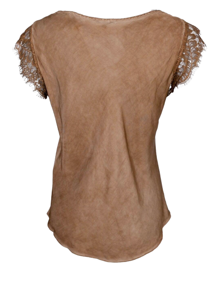 Black Colour BCBilly Lace Top Camel