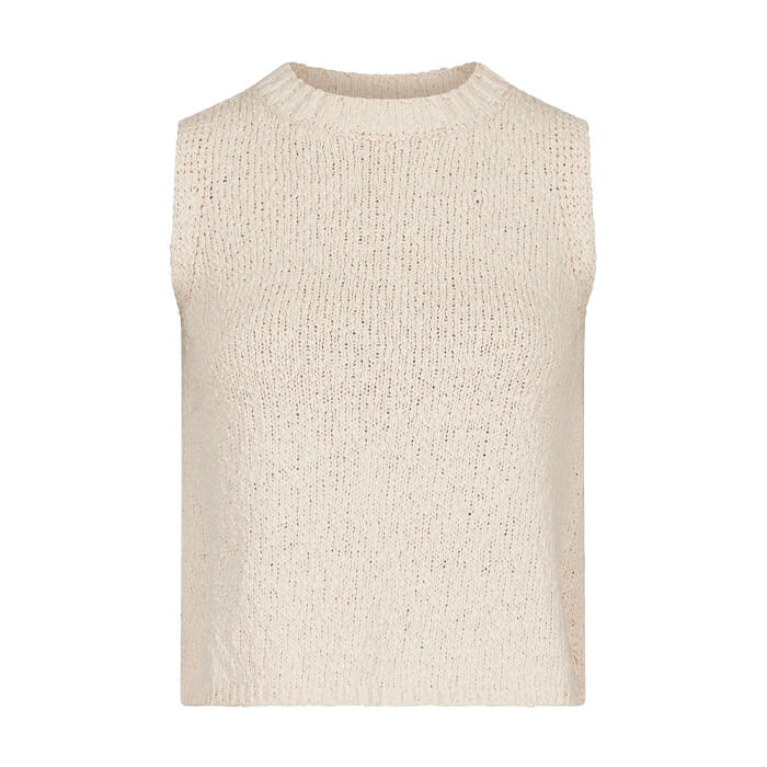 Neo Noir Virena Knit Vest Sand