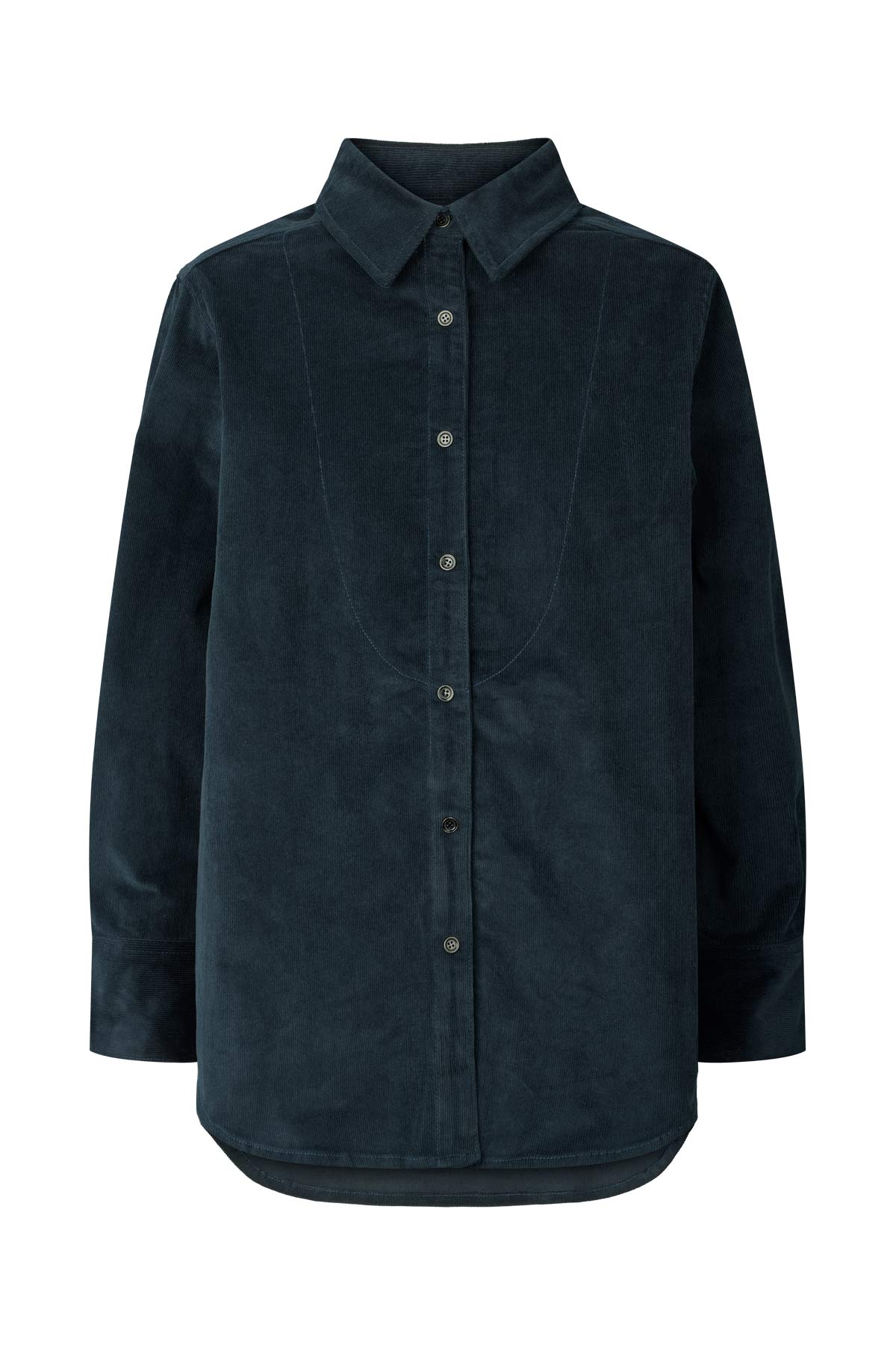 Rabens Saloner Baby Corduroy Shirt Paia Navy