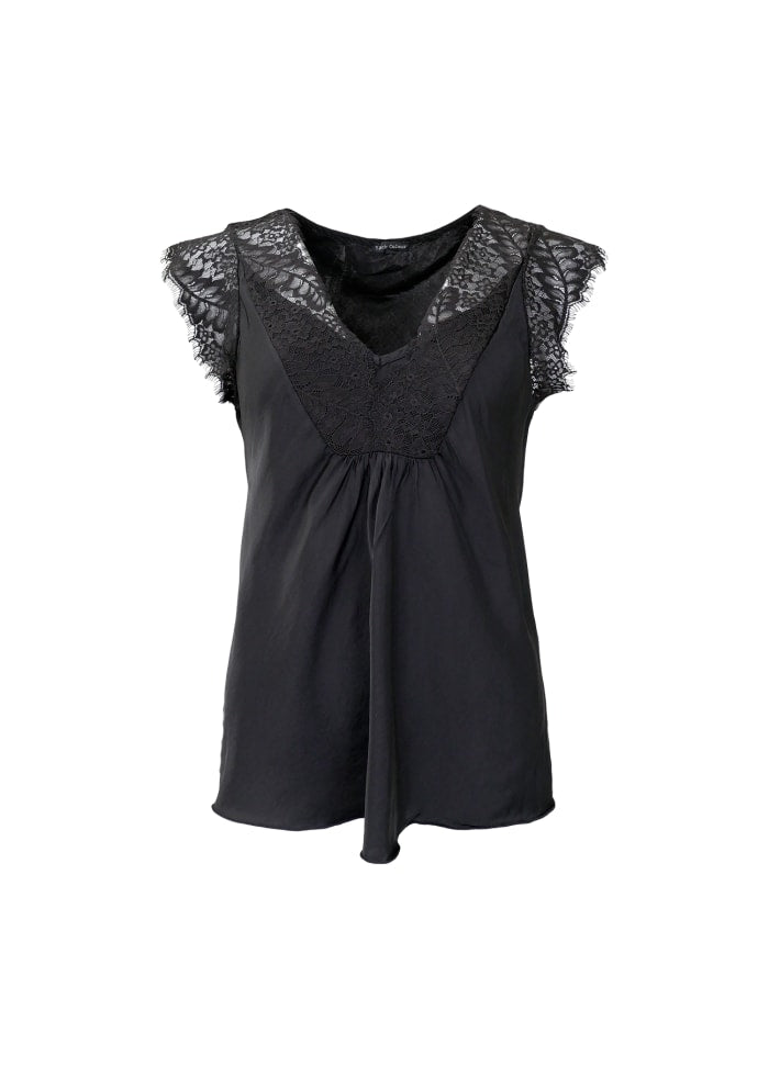 Black Colour 40451 BCbilly Lace Top Black