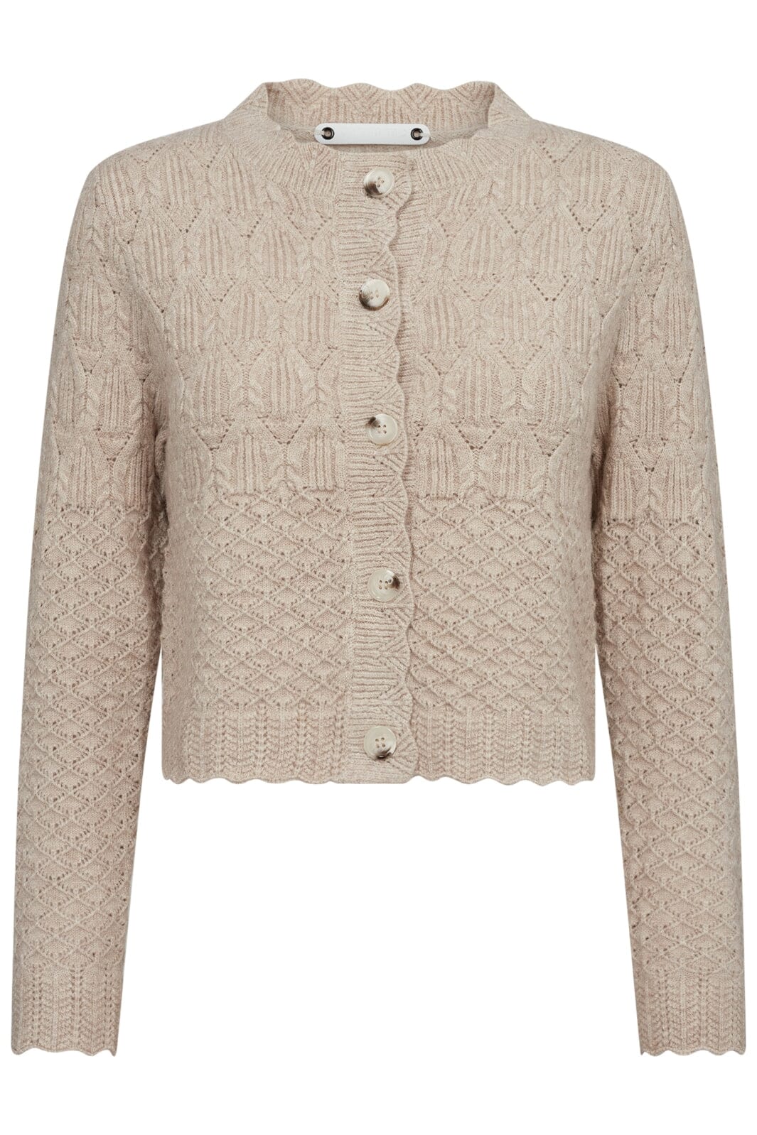 Co'Couture PointelleCC Cardigan Bone