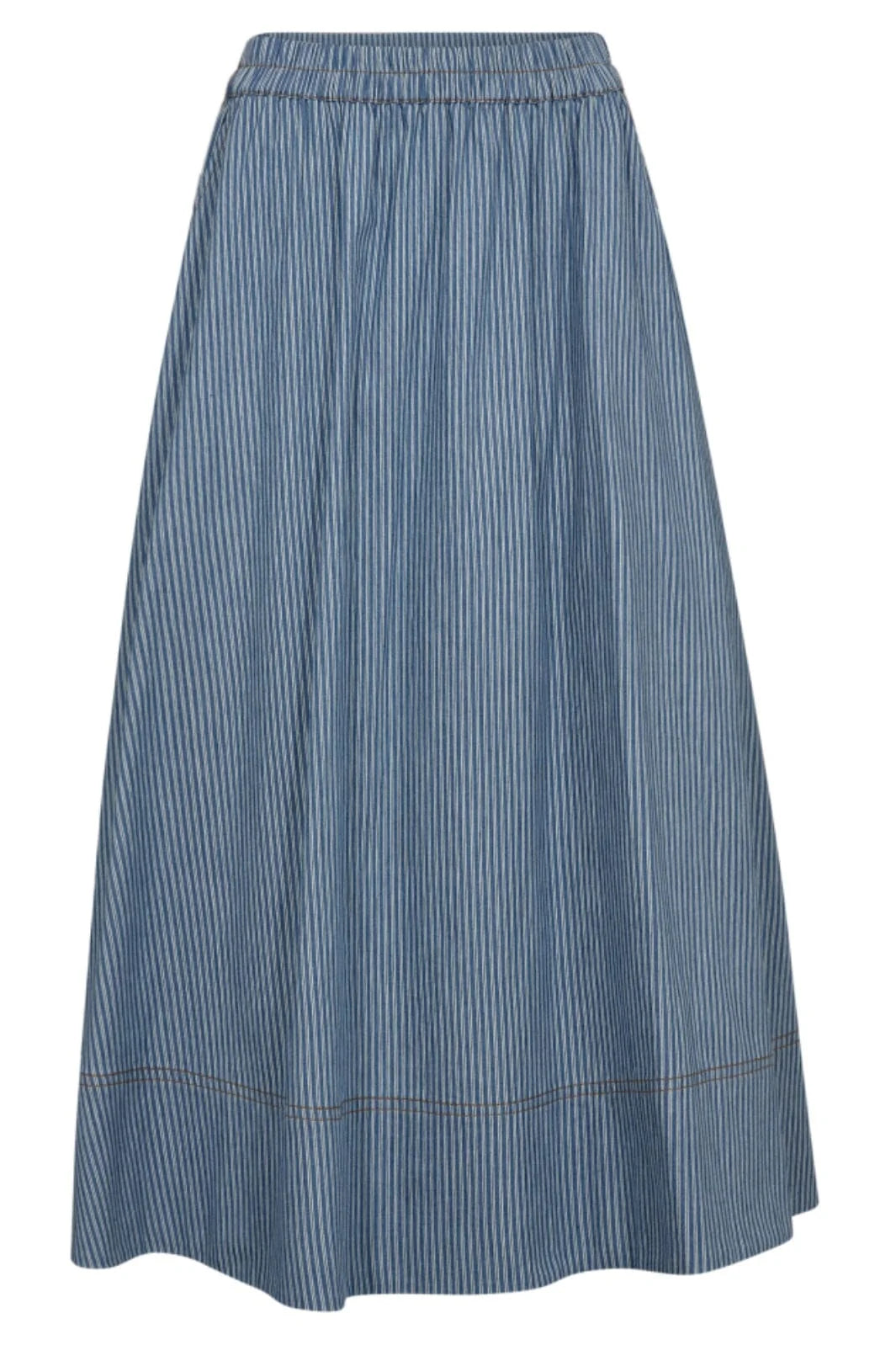 Co'Couture TramCC Stripe Skirt Denim Blue
