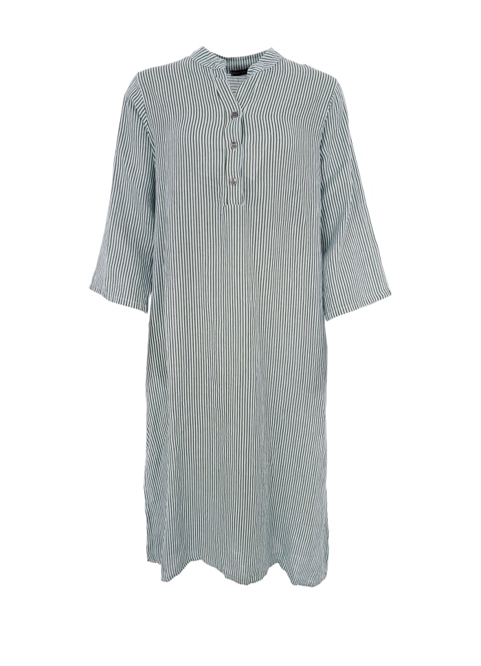 Black Colour Bcmelina Linen Shirt Dress 40572 Safari Green