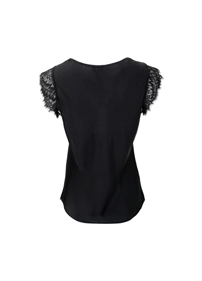 Black Colour 40451 BCbilly Lace Top Black