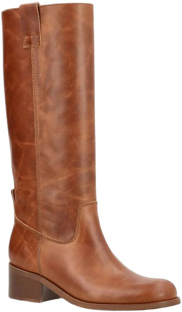 Phenumb Martina Long Leather Cognac