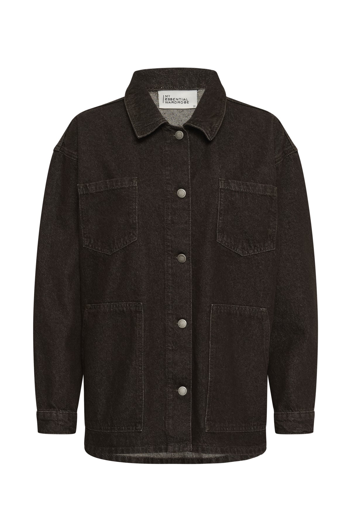 My Essential Wardrobe  Denim Jacket MWUma 188 109758 Dark Brown Wash