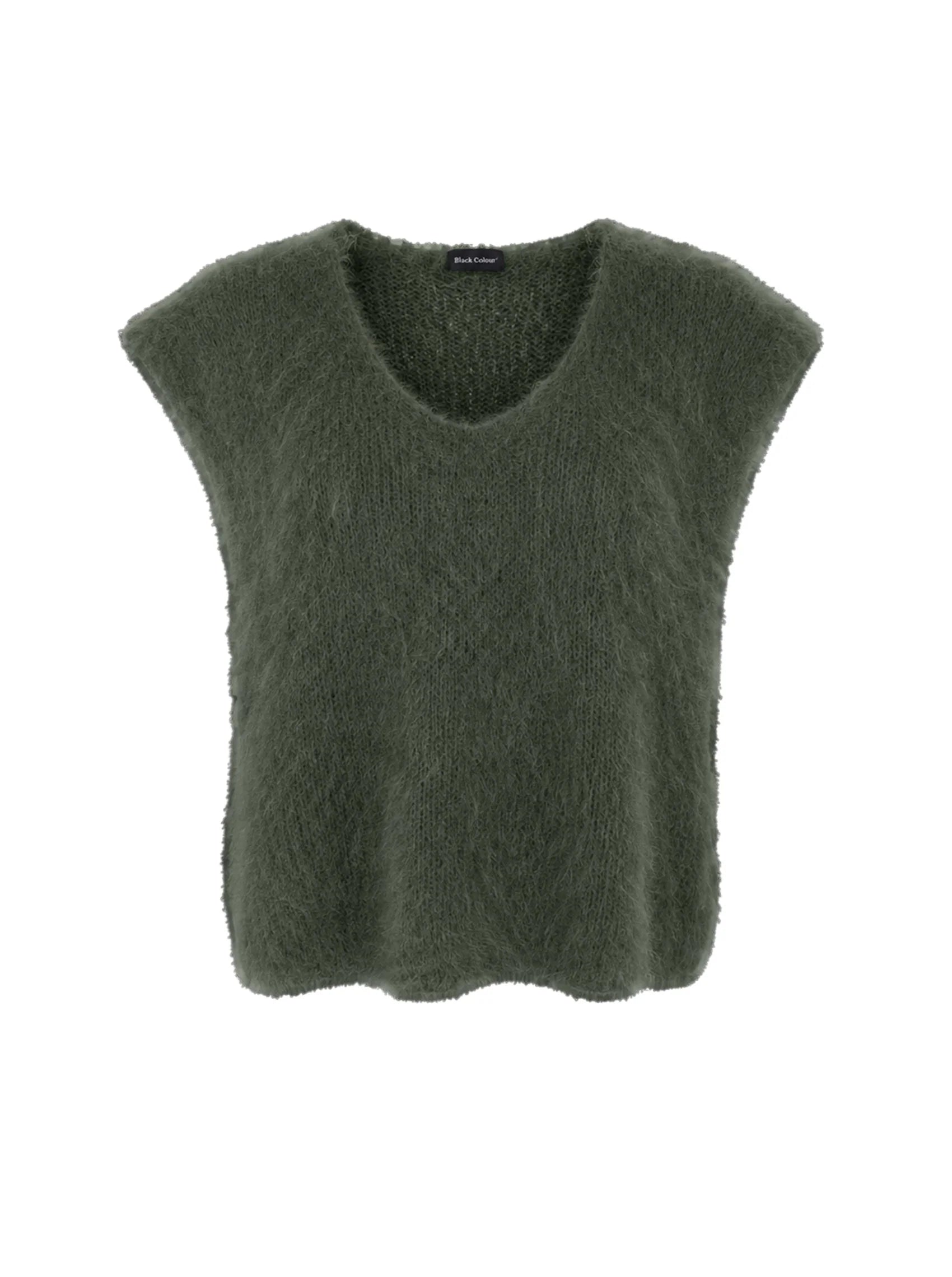Black Colour BCBjoerk Pullover Vest 1252 Army
