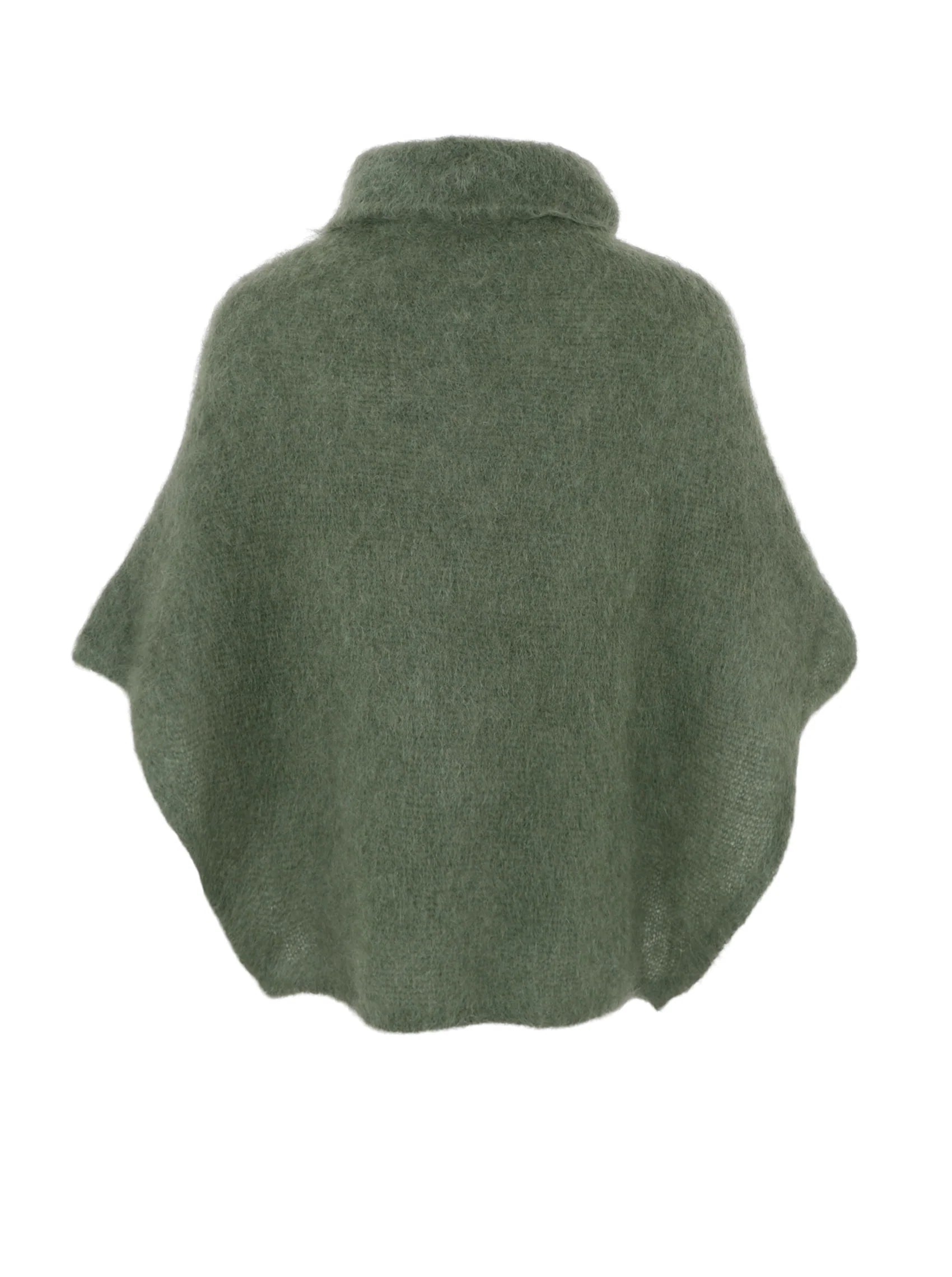 Black Colour BCBjoerk Roll Neck Poncho Army