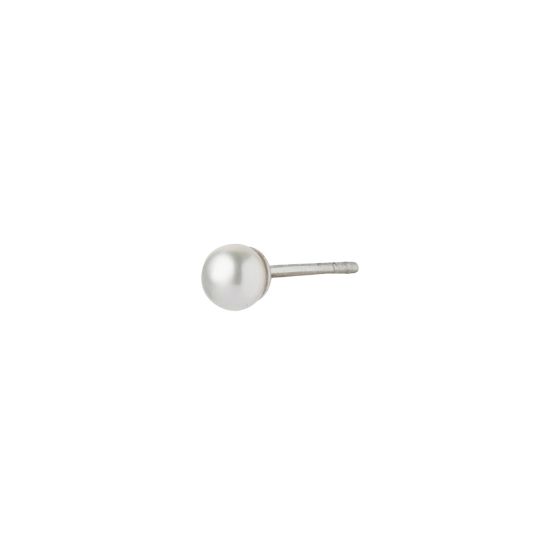 Stine A Tres Petit Pearl Earring Silver