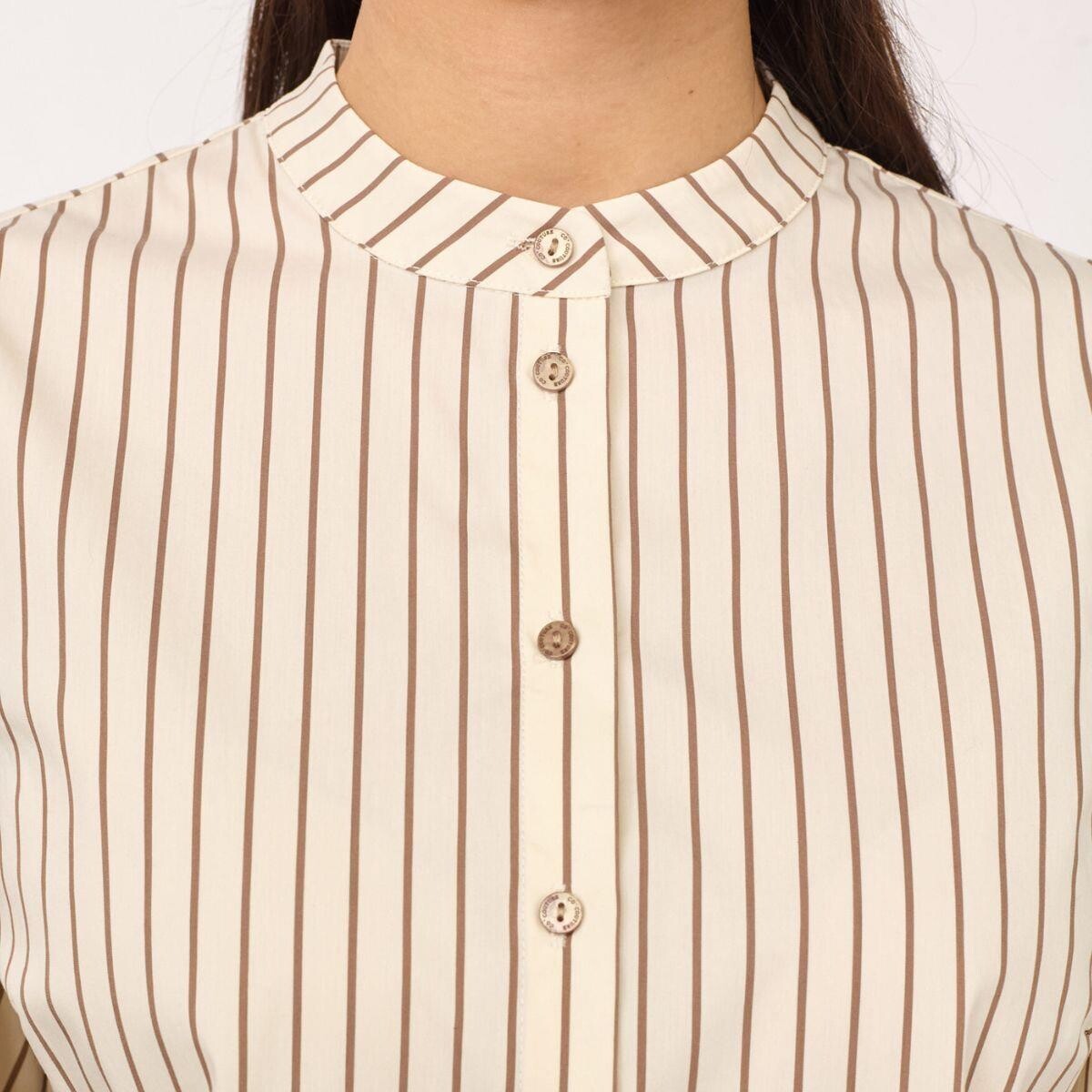 Co'Couture SigridCC Stripe shirt 500198 Bone