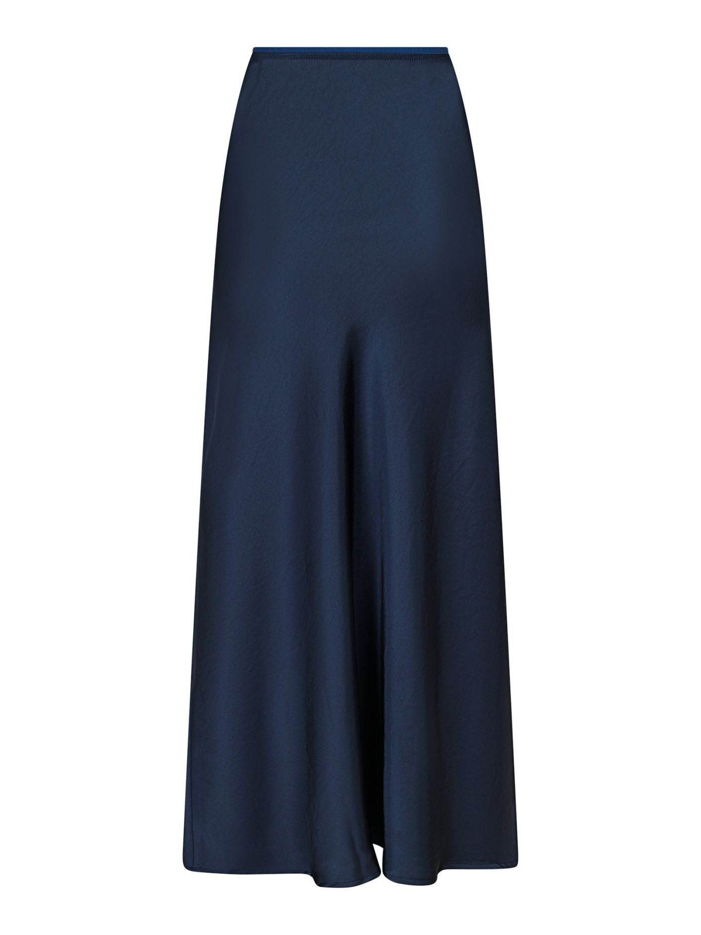 Neo Noir Vicky Heavy Sateen Skirt Midnight Blue