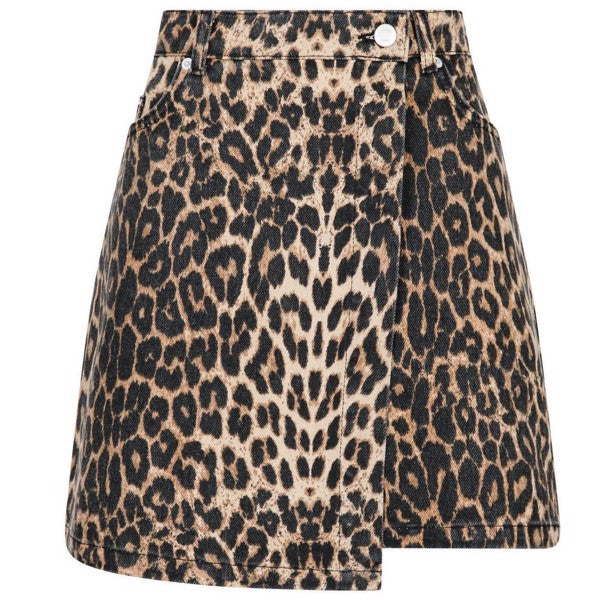 Neo Noir Kendra Leopard Skirt leopard