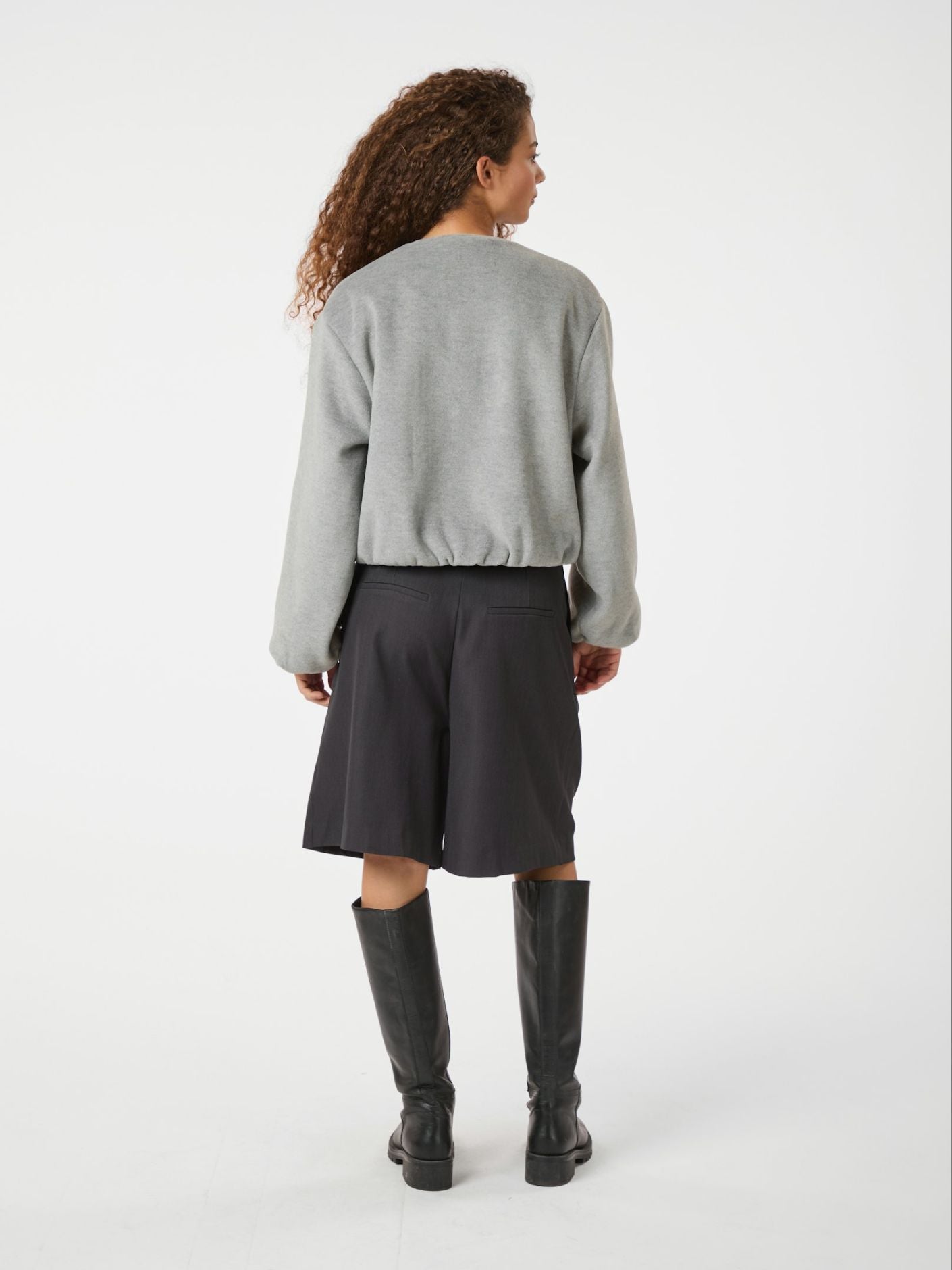 Neo Noir Hoff Balloon Jacket Grey Melange