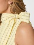 Neo Noir Veda Stripe Top 165002 Yellow