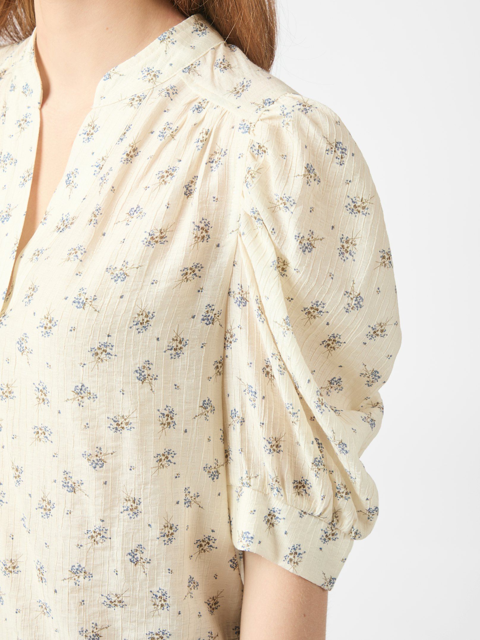 Neo Noir Roella Soft Fleur Blouse 166353 Creme