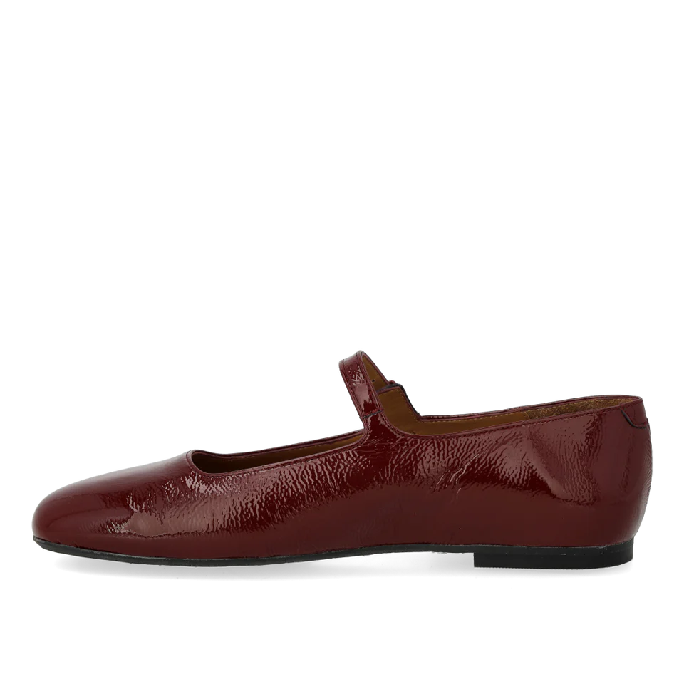 Angulus Mary Jane Ballerina Med Moderat Firkantet Snude 1702-102 Berry