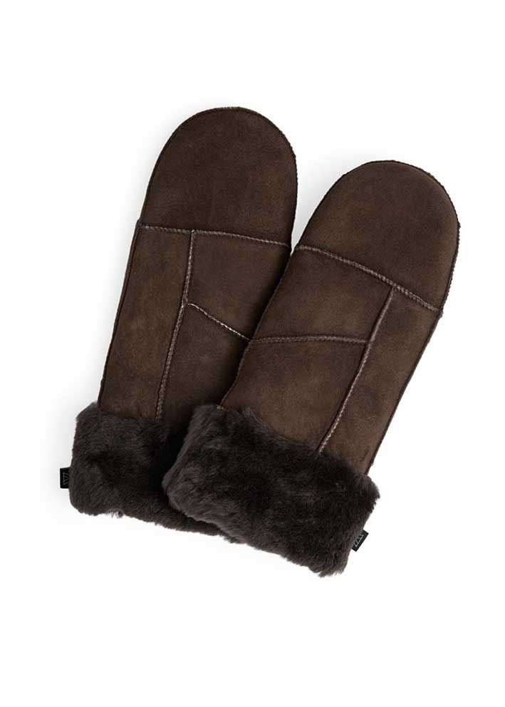 Markberg BellaMBG Sheepskin Mitten Dark Brown