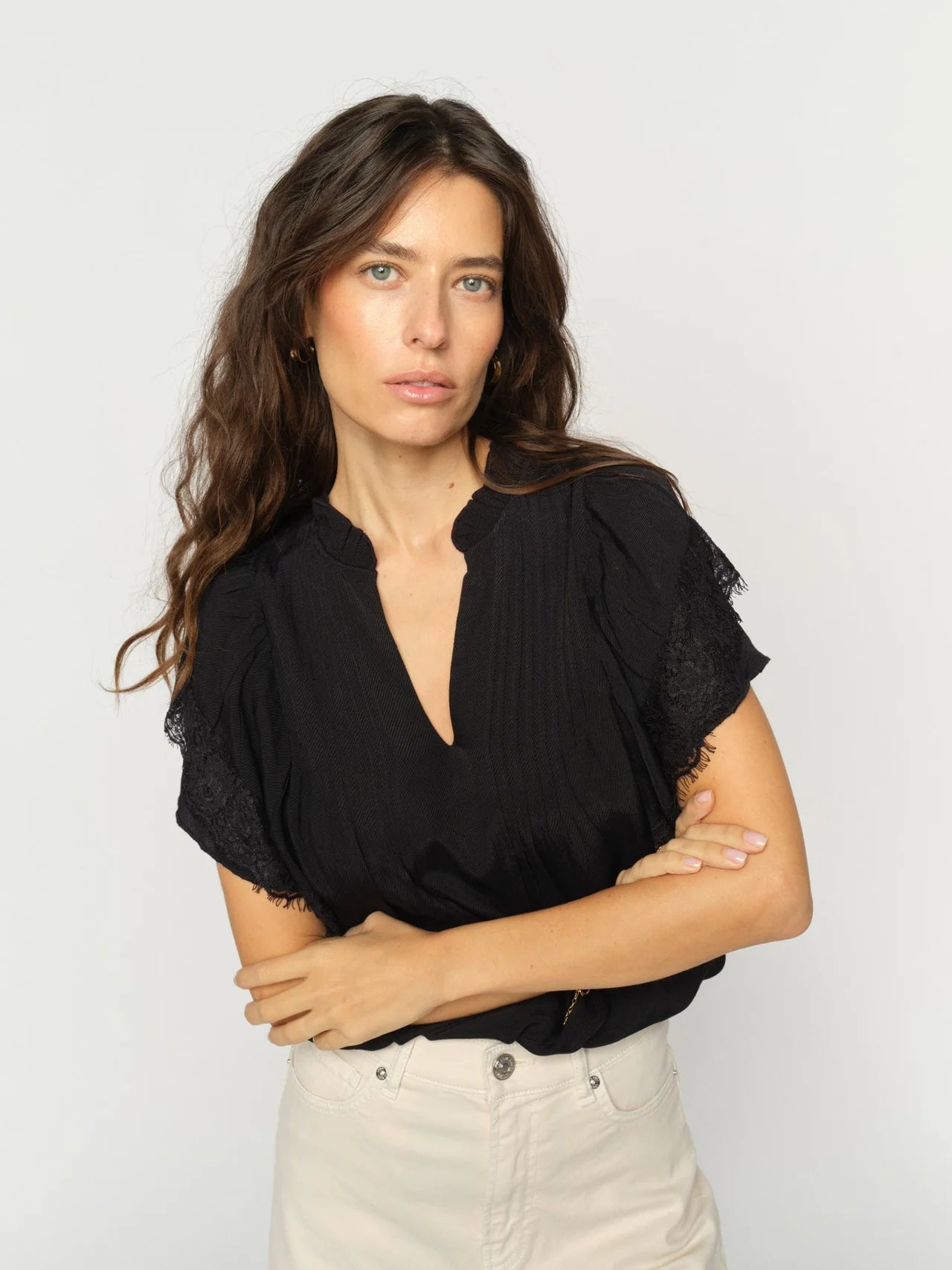 Mos Mosh MMWea Flowish Blouse 177350 Black