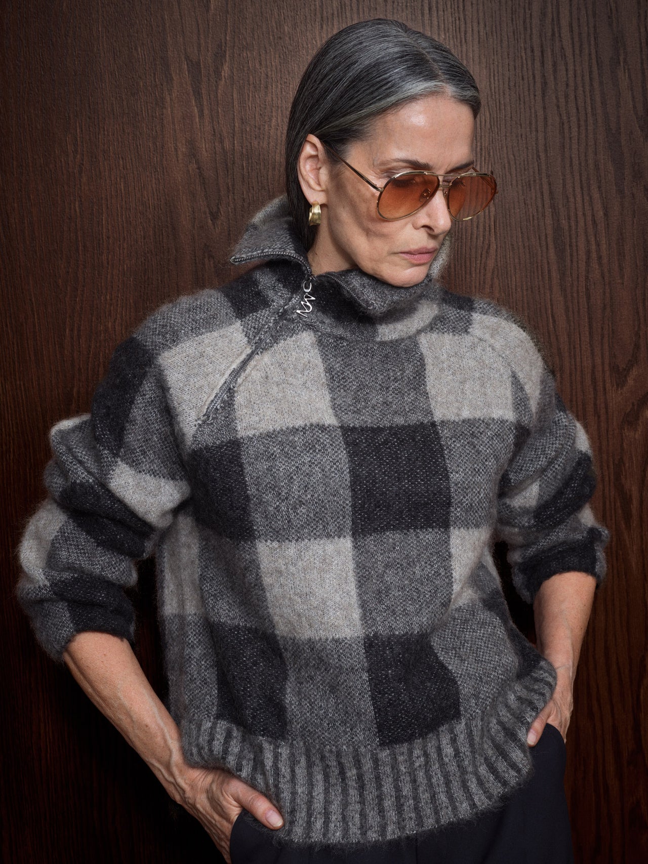 Mos Mosh MMMaija Check Knit Black