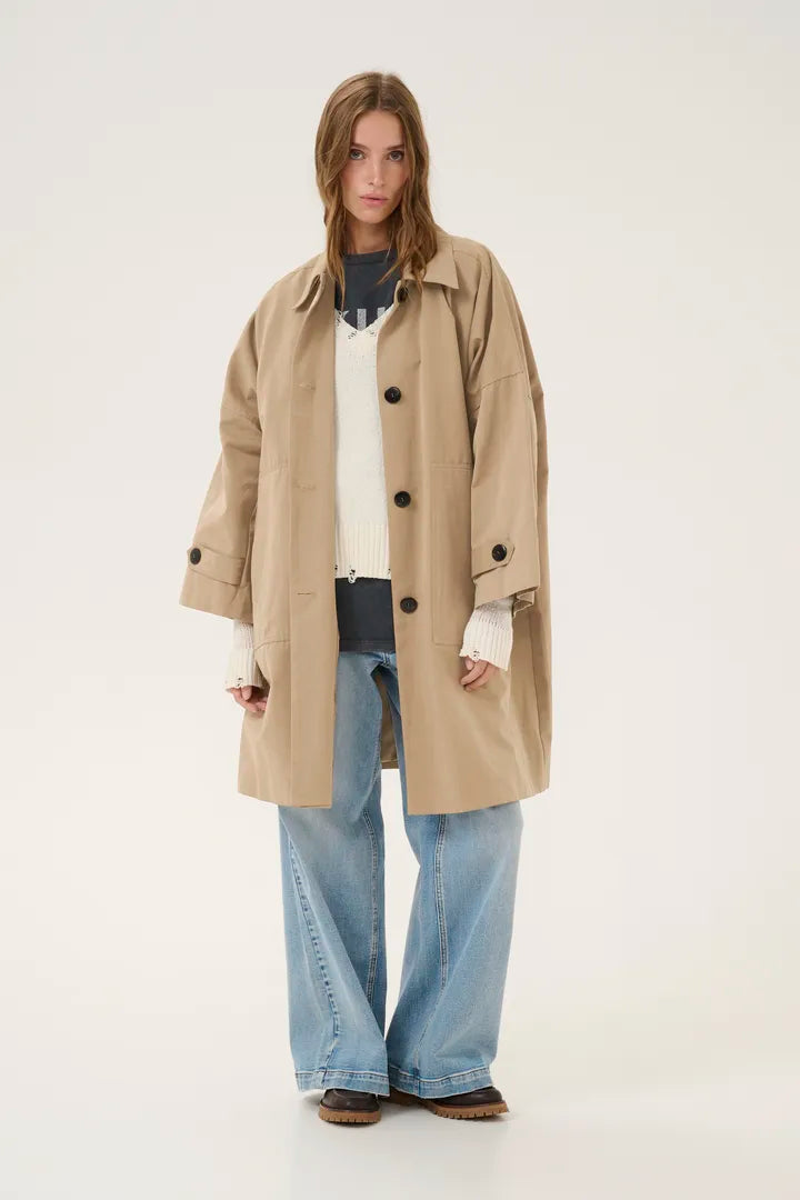 My Essential Wardrobe LyonMW OS Jacket Sepia Tint