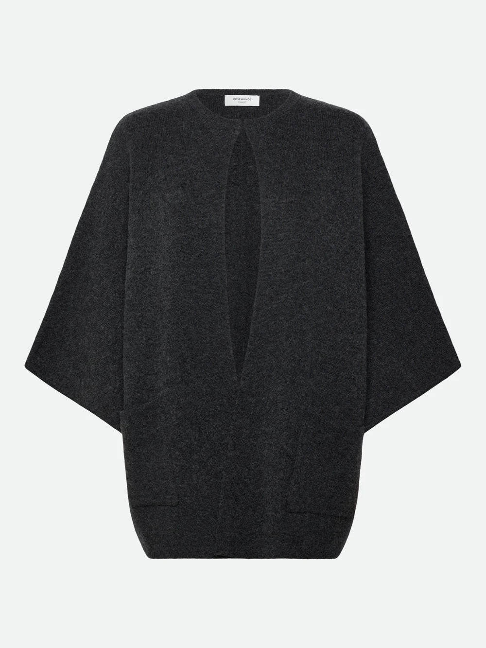 Rosemunde RWJesse Wool Cape Cardigan Walnut Melange