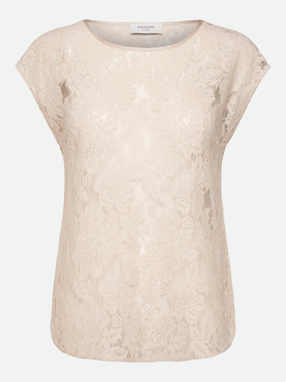 Rosemunde RWAlice Lace SS Blouse Rainy Day