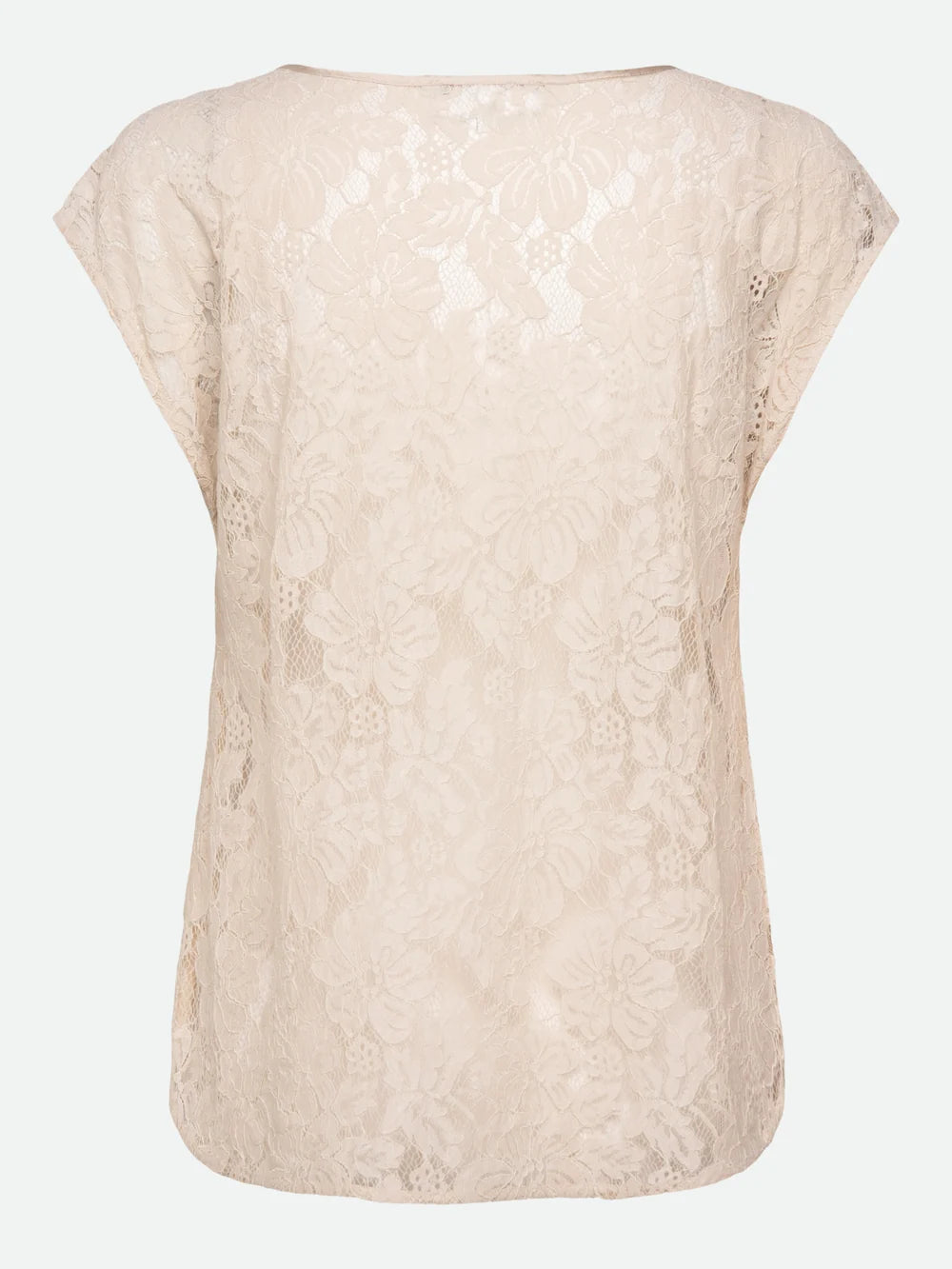 Rosemunde RWAlice Lace SS Blouse Rainy Day