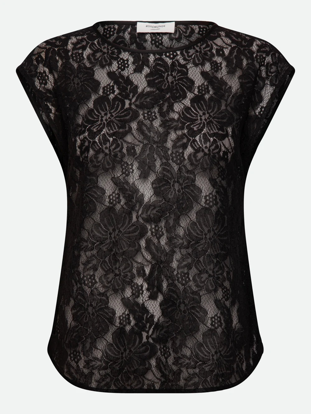 Rosemunde RWAlice Lace SS Blouse Black