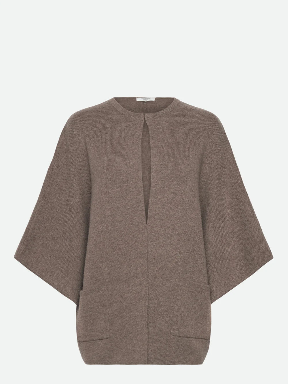 Rosemunde RWJesse Wool Cape Cardigan Dark Grey Melange
