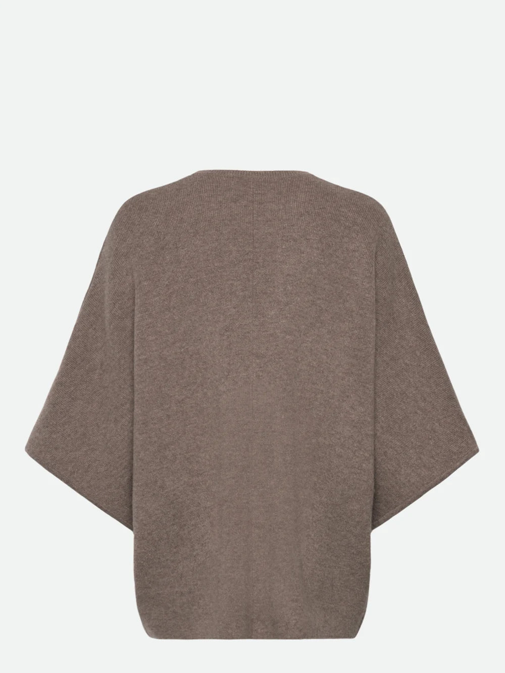 Rosemunde RWJesse Wool Cape Cardigan Dark Grey Melange