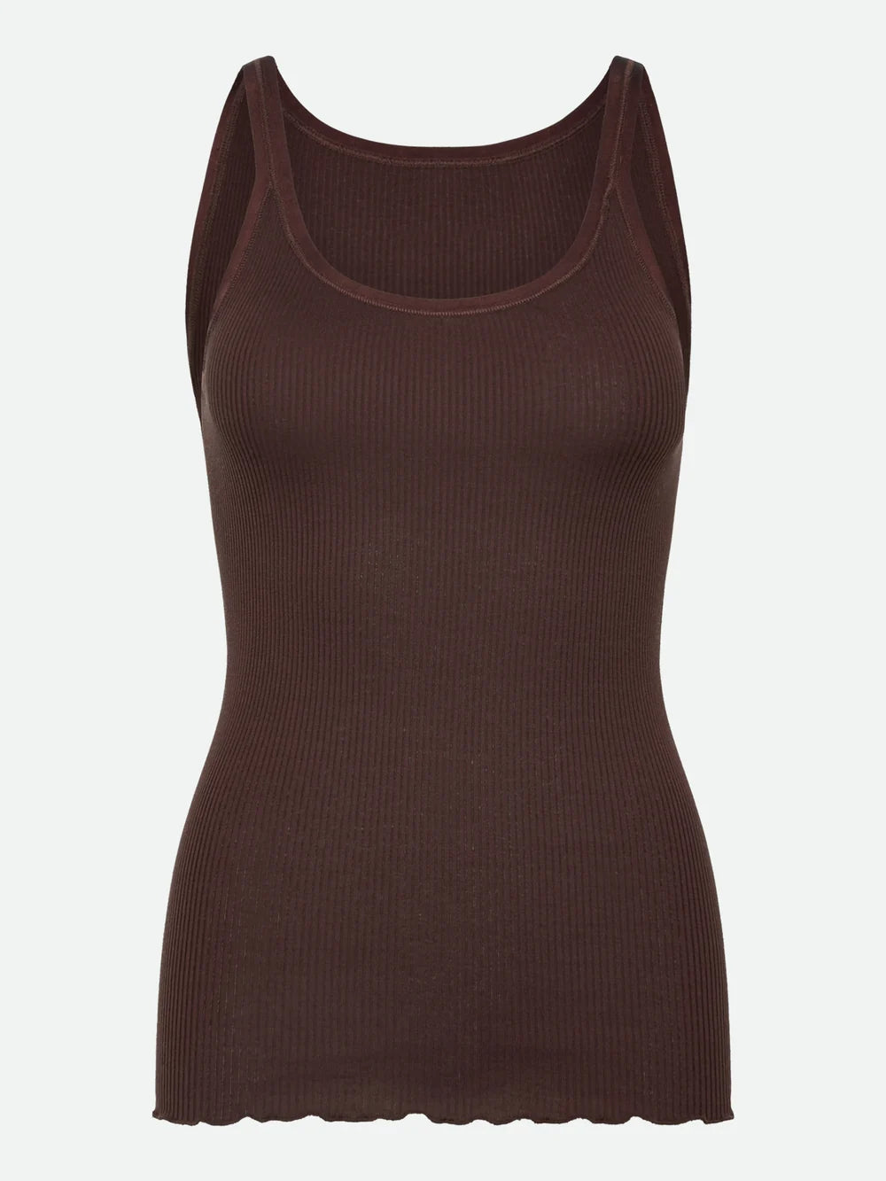 Rosemunde RWBelle Silk U-Neck Strap Elastic Top Mole