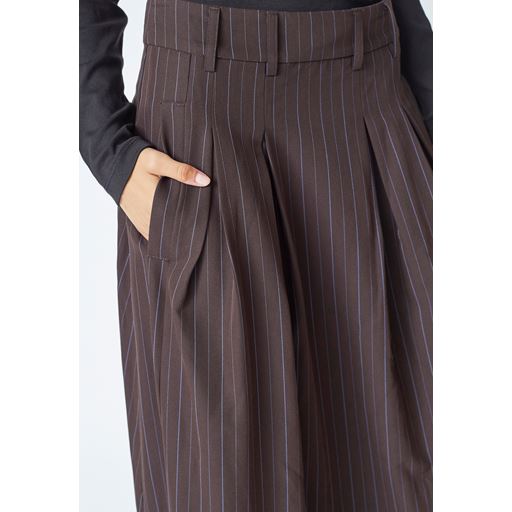 Co'Couture AnyaCC Trinny Pleat Skirt Dark Brown