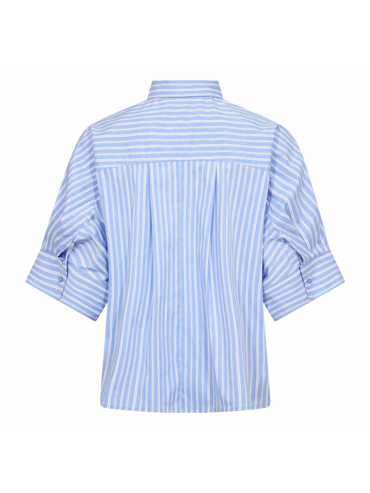 Co'Coture KaioCC Stripe SS Shirt Pale Blue